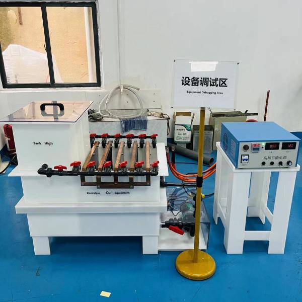 Produção contínua de chapas de cobre eletrolíticas Intervalo de temperatura 20-80.C em sistema controlado por PLC