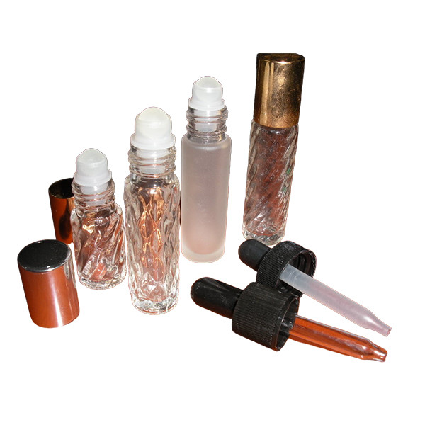 Ароматерапия с роликовым шаром 1 дюйм 0,05 мм Парфюмерные бутылки с роликовым шаром с держателем для косметической упаковки