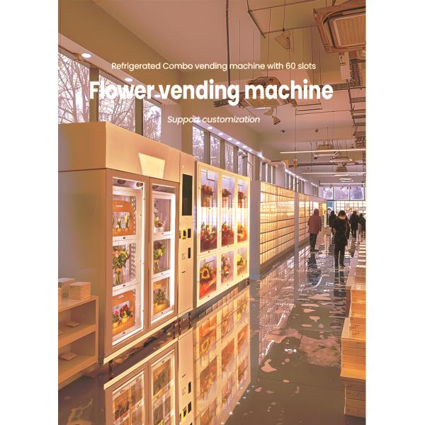 Self Service Cooling Fresh Bouquet Flower Vending Machine