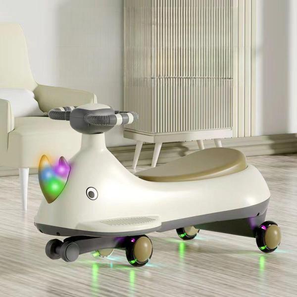 Caixa de armazenamento Música dinâmica e iluminação Passeio de plástico no carro para crianças Bicicleta equilibrada