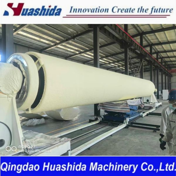 PLC Control Polyurethane Foam Pre-Insulated Steel Pipe Production Line with 30-100mm Foaming Thickness and Shot Blasting Rust Removal