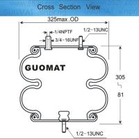 Firestone W01-358-7344 Air Spring Contitech FD 330-22 500 Double Convoluted Vibration Isolator For Loading Station