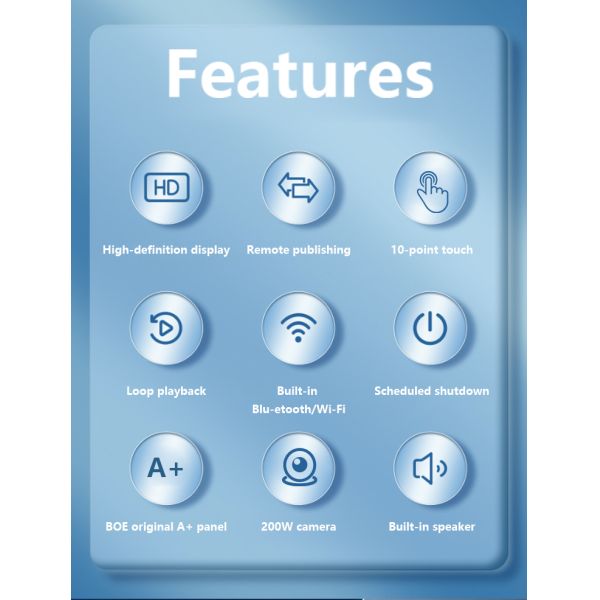 32 Inch android 14 Indoor SDK Wall Mount AI Digital Signage Advertising Touch Screen Poster Display Virtual Human Shop Hote