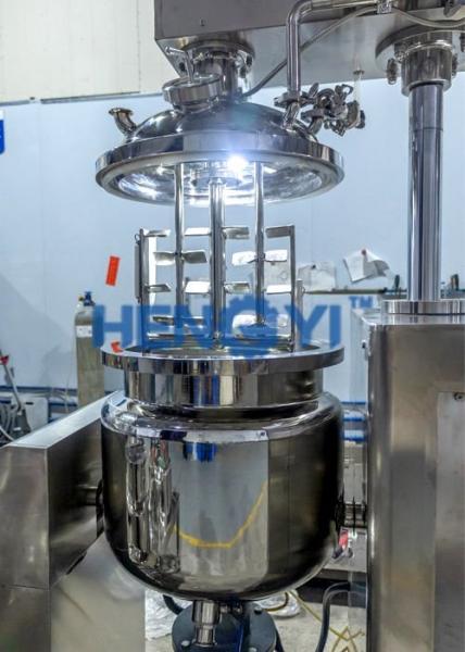 Stainless Steel Hydraulic Lift Vacuum Emulsifying Mixer Machine 50L