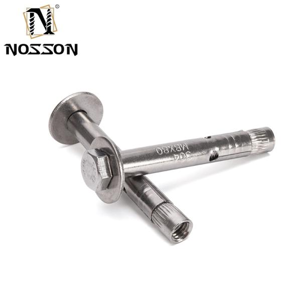 700 Capacity M8 M10 M12 Grade 8.8 GS Galvanized Steel Hex Head Antiskid Shark Fin Sleeve Anchor Bolt IN and ISO Standard