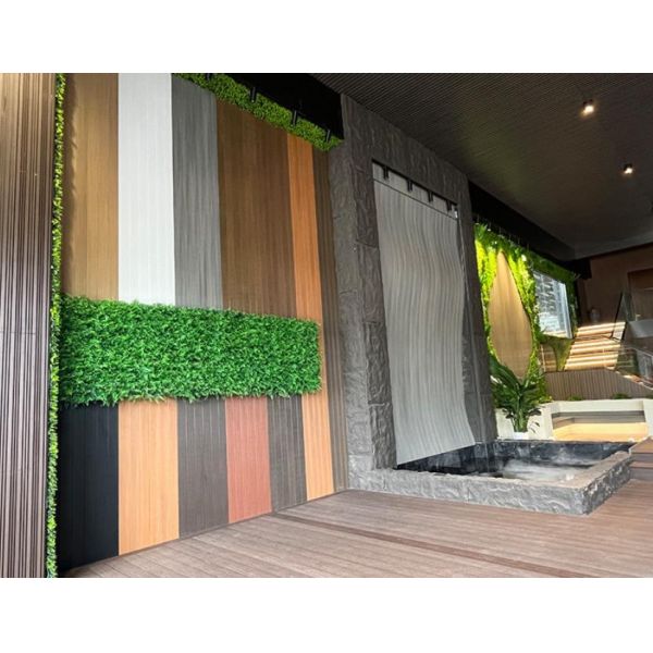 Hollow WPC Outdoor Wall Panels ASA Coextrusion Waterproof Eco-Friendly Exterior House Cladding