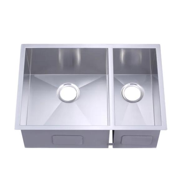 Kitchen Sink Handmade Sink Stainless Steel Undermount Double Bowls Sink