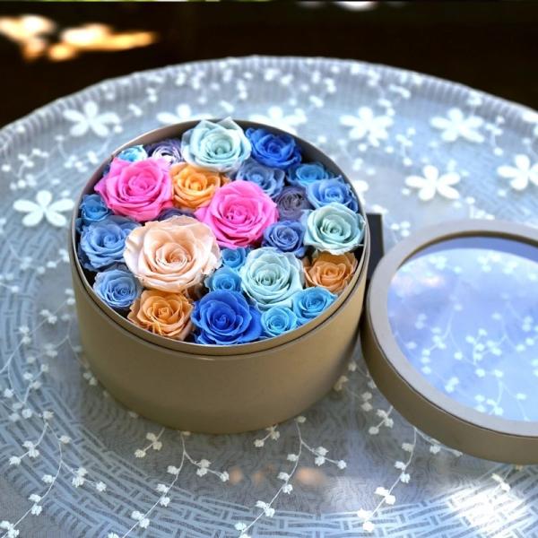 Luxury Gift Real Preserved Roses In Velvet Box That Lasting 3 Years real rose gift  Natural Fresh flower rose