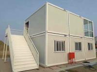 Casa contêiner pré-fabricada de aço galvanizado à prova de fogo com vida útil de 25 anos
