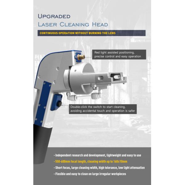 Переносная лазерная очистная машина 1000W 1500W 3000W JPT Волоконный импульс масляной краски лазерный очиститель