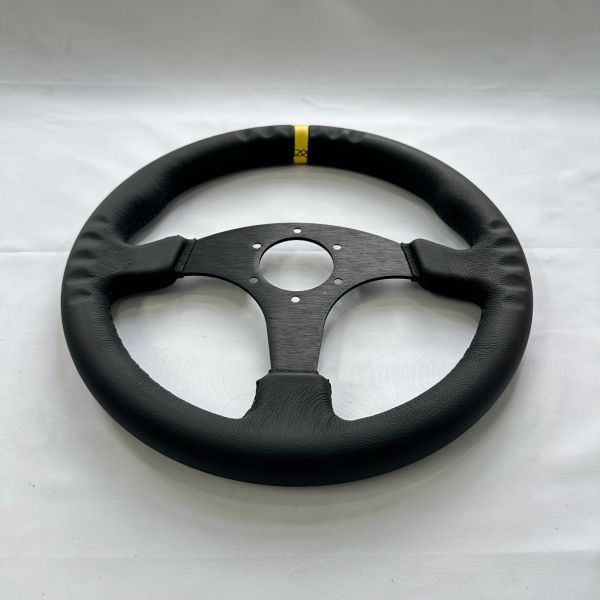 Universal 330mm Black Microfiber Leather Racing Steering Wheels 6x70mm PCD for Drift & Track Cars