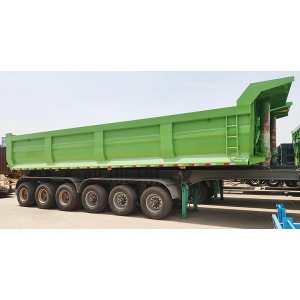H Beam 6 Axle Dump Semi Trailer Truck 50 кубических метров объем