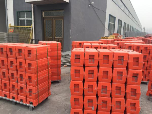 High quality Injec molding temp  fence base 560 x 245 x 130mm inside fill concrete UV treated ,factory direct supply