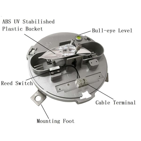 Высокоточный 0,2 мм пластиковый ведровой дождевик для точного отслеживания осадков