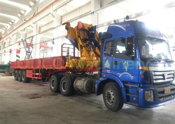 Small Footprint Pickup Truck Boom Crane Steel Structure Easy Maintenance