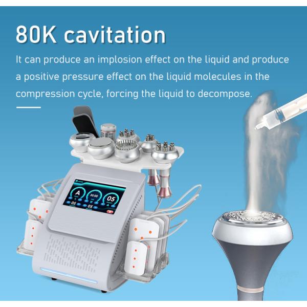60Hz Laser Cavitation Machine RF Vacuum Cupping Therapy LED Microcurrent Weight Loss Machine