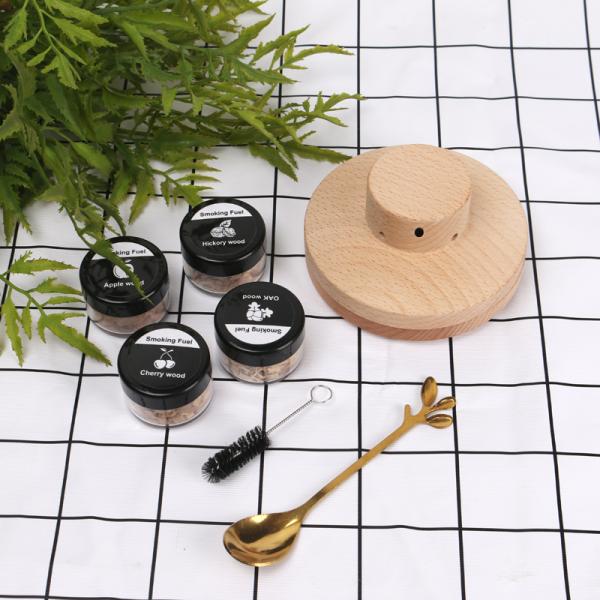 Herramientas de barras de madera de nuez de lujo sustentable Kit de fumadores Eco Cocktail bebida fumador
