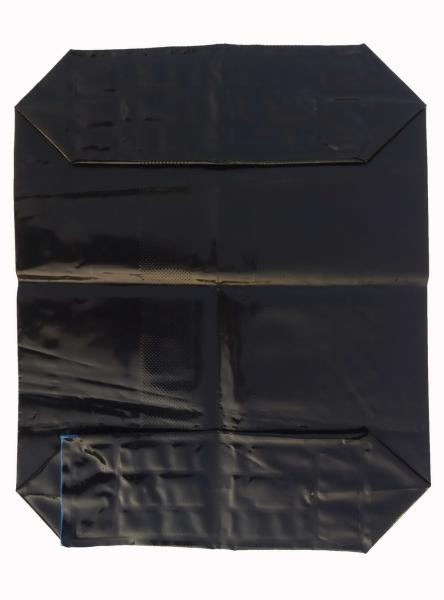 Black PE Plastic Valve Sealed Bags for Packing Activated Carbon / 25kg Valve PE Sacks