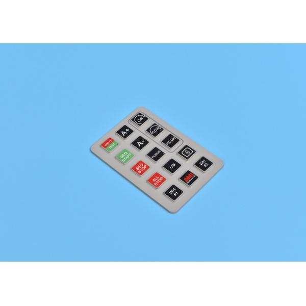 Silicone Rubber Membrane Switch Panel Sticker Durable With Multiple Keys
