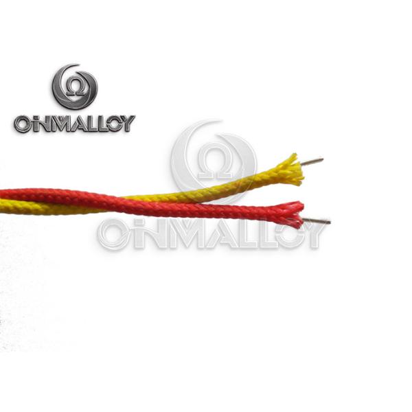 Tipo AWG Brown/amarillo/rojo del material de aislamiento de la fibra de vidrio del cable de extensión de K 24