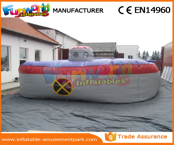 Брезент ПВК арены 0.55мм бирки лазера пурпурных раздувных игр спорт раздувной