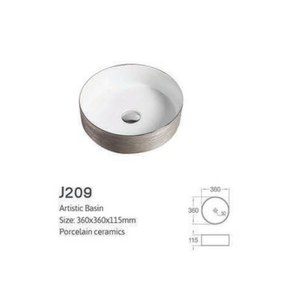 Cuenca de lavado de mano de cerámica de color Lavadora de baño