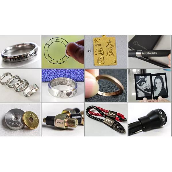 50w Fiber Laser Marking Machine 200x200mm Fiber Laser Engraving Machine On Metal