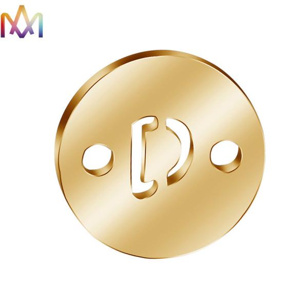 encantos de 8.5m m 26Pcs A-Z Stainless Steel Letter para la joyería