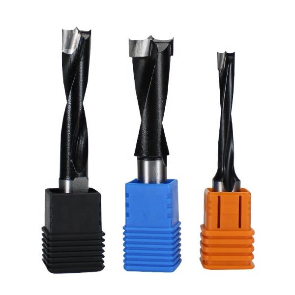 Two Flute Woodworking Drill Bits 3MM - 15MM Alloy Hole End Mill Bits For Wood