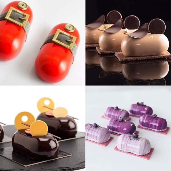 Нетоксические водоустойчивые лотки выпечки силикона, непахучие прессформы силикона для десертов