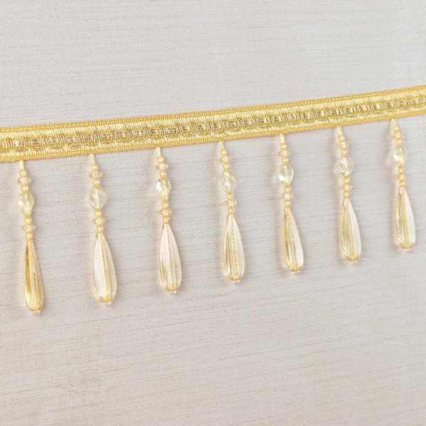 Handmade fashionable chain beads lace tassels fringes for curtain/sofa/pillow decoration