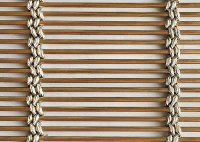 Metal de aço inoxidável de bronze antigo Mesh High Tension de PVD 3m a 100m
