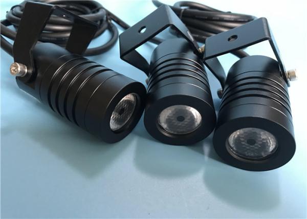 A lâmpada do Pin dos projetores do jardim do diodo emissor de luz do RGB 3in1 DC24V com 4MM moderou o vidro