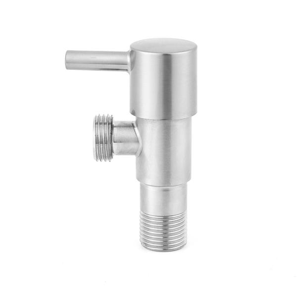 SS Half Inch Single Angle Valve Hot And Cold Water Angle Stop
