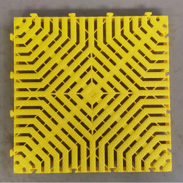 40x40x3.0cm Thick PP Plastic Interlocking Mats for Indoor Carwash Garage Floor Covering