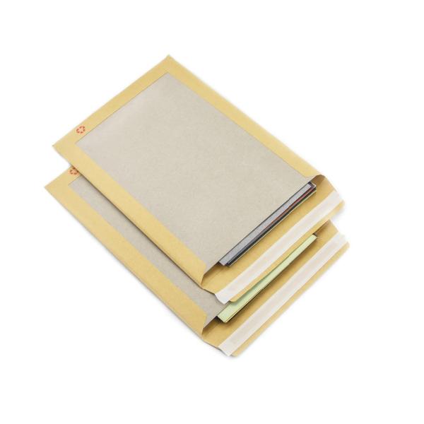 Custom Size Shipping Envelope with Brown Kraft Paper and Grey Board Back Protection