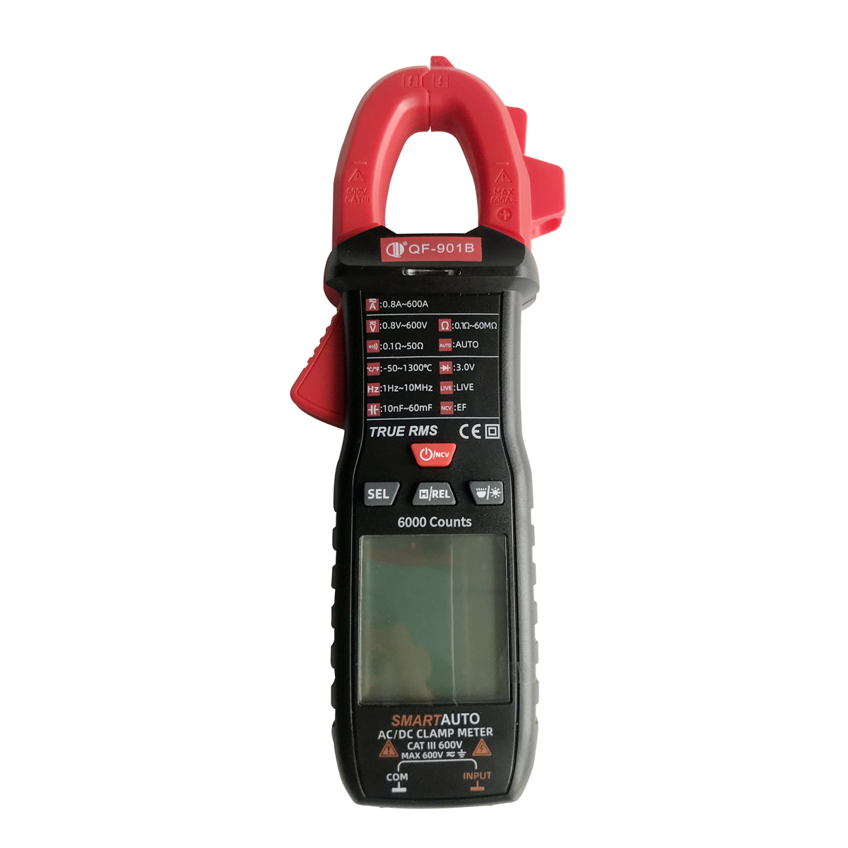 Digital Only Display Type AC DC Current Digital Multimeter Clamp Meter 6V 60V 600V