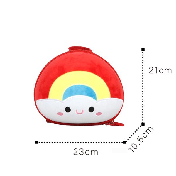 Supercute OEM Toddler Kids Bag3d Rainbow Cartoon Plush Rainbow Bag For Children