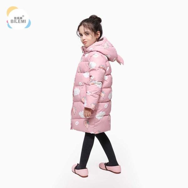 Warmest Pink Kids 4T New White Duck Down Jackets Designer Girls Insulated Winter Coats