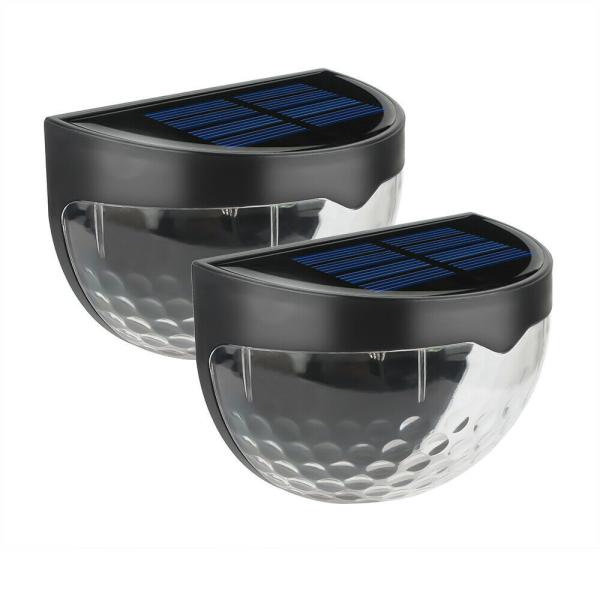 Good Price Waterproof LED Solar Wall Light 6 LEDs 6000k Light Sensor Outdoor Garden Lamp White