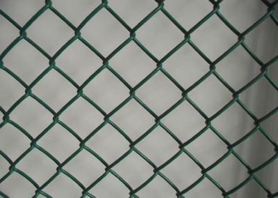 Black PVC Coated Chain Link Mesh Fence 1mm-7mm Wire Diameter Waterproof