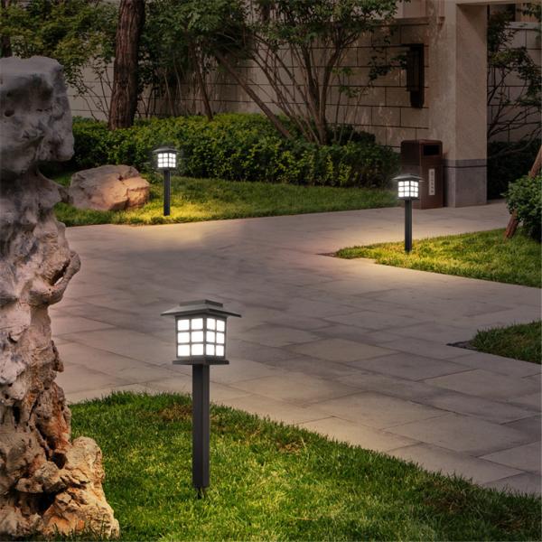 5W Solar Powered LED Ground Lights CE Warm White Solar Stake Lights