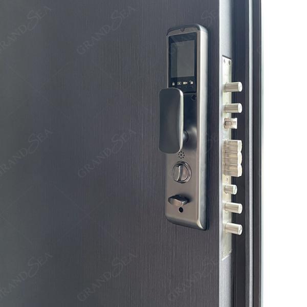 American  Style Luxury Design High Quality Low Price Single Double Exterior Security Steel Door Price