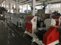 Extrusora do plástico do parafuso da máquina a rendimento elevado da extrusão da palha da bebida única