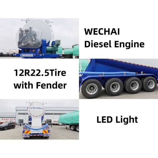 TITAN 4 Axle 40m³ Cement Tanker Semi Trailer | Cement Tanker for Sale