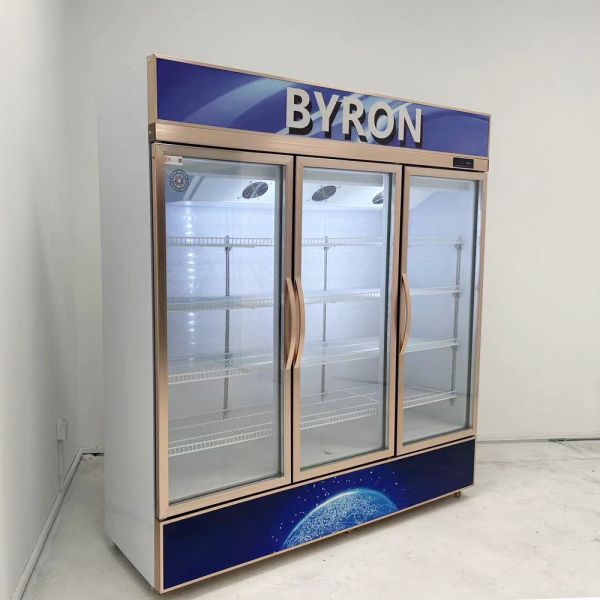 Supermarket Clear Door Fridge Vegetable Showcase Refrigerator