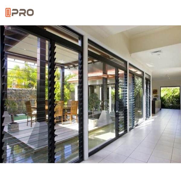 Aluminium Adjustable Glass Windows Casement Louvers Glaze Blinds