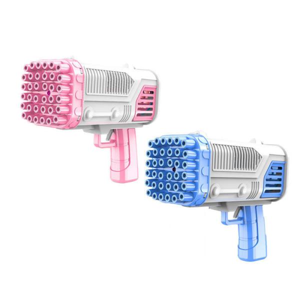 36 Hole Bubble Gun Rocket Launcher Colorful Lights for Children Age Range 2 to 4
