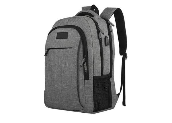 Water Resistant Polyester Fashionable Laptop Bags With USB Charging Port