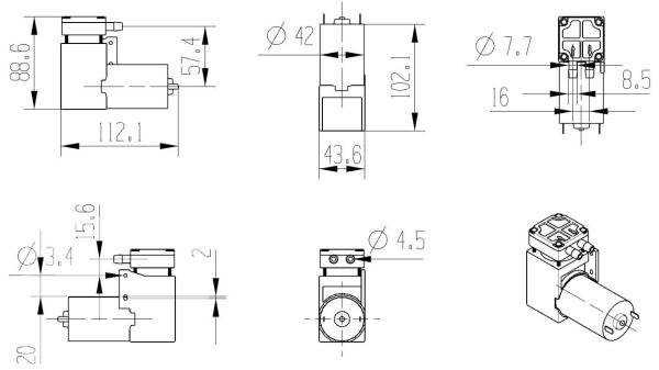 AIRJET Hi-Flow DC Electric Air Vacuum Piston Pump DH7 Series